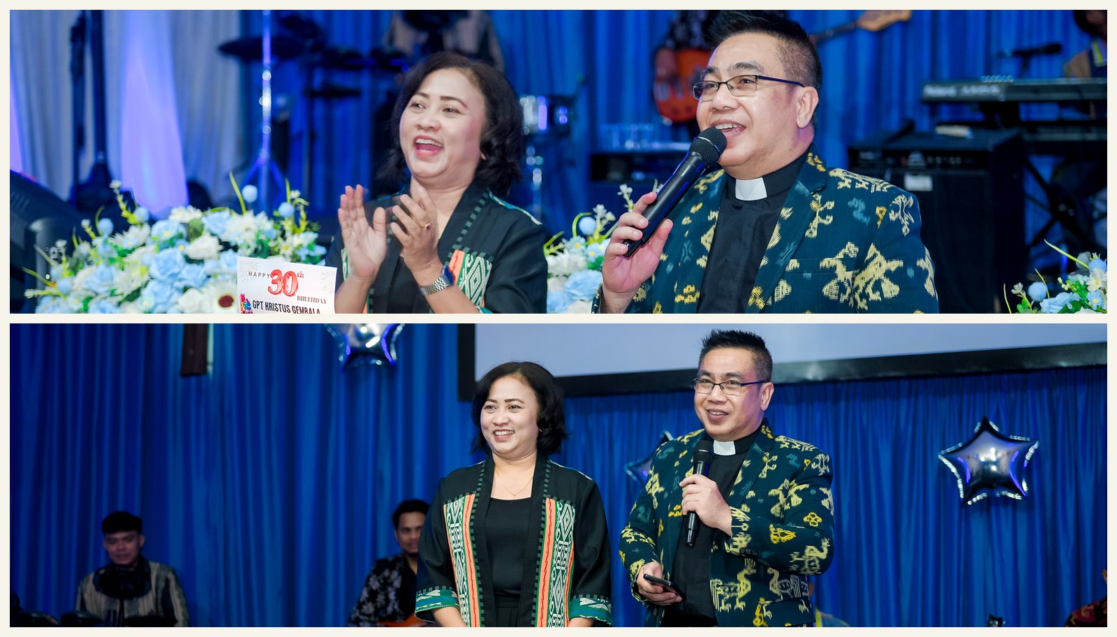 Perayaan 30 tahun GPT. Kristus Gembala Kupang bersama Pdt. Yeremia Priyanto, M.Th dan Ibu Erlin Priyanto.